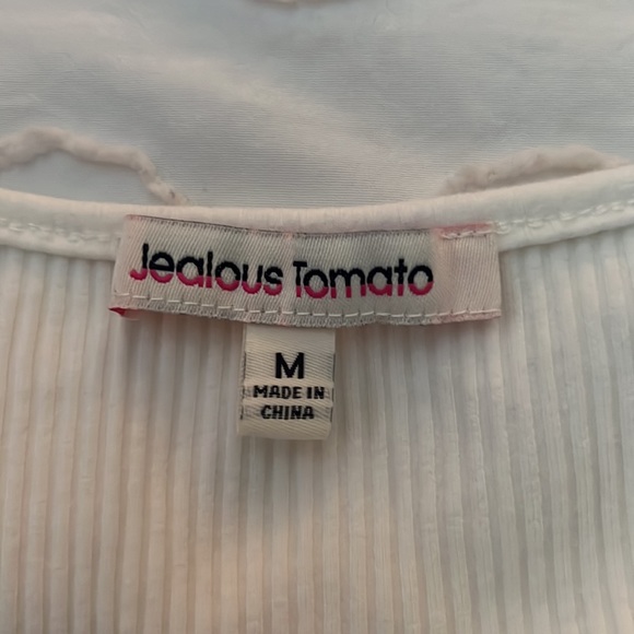 Jealous Tomato Puff Sleeve Bodysuit - Picture 3 of 3